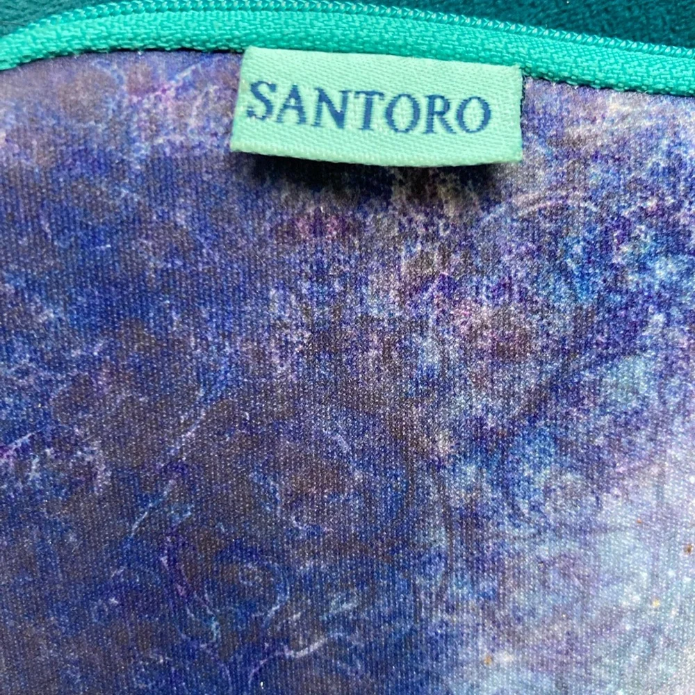 Santoro London Mirabelle Small Zipper Clutch Bag Miss Peacock